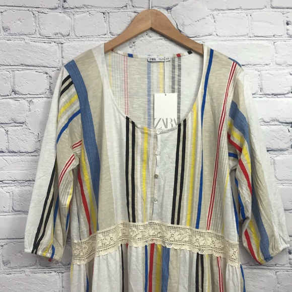 NEW Zara Ladies Striped Maxi Dress - Picture 4 of 8